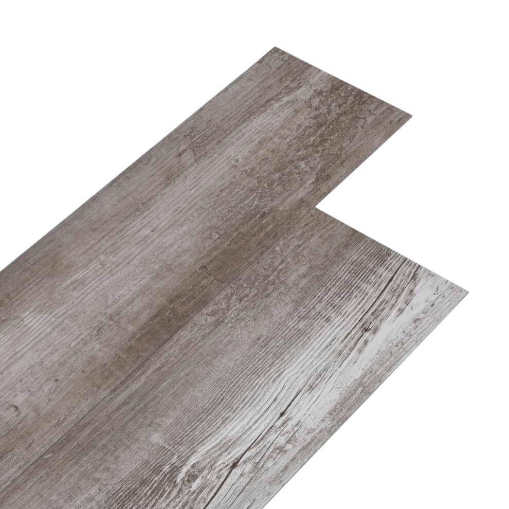 (matte wood brown) vidaXL Self-adhesive PVC Flooring Planks Underlay Wood Laminate Floor Tiles
