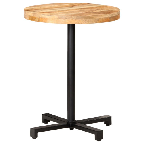 VidaXL (60 x 75 cm) vidaXL Bistro Table with Live Edges Bar Dining Table Restaurant Dinner Table
