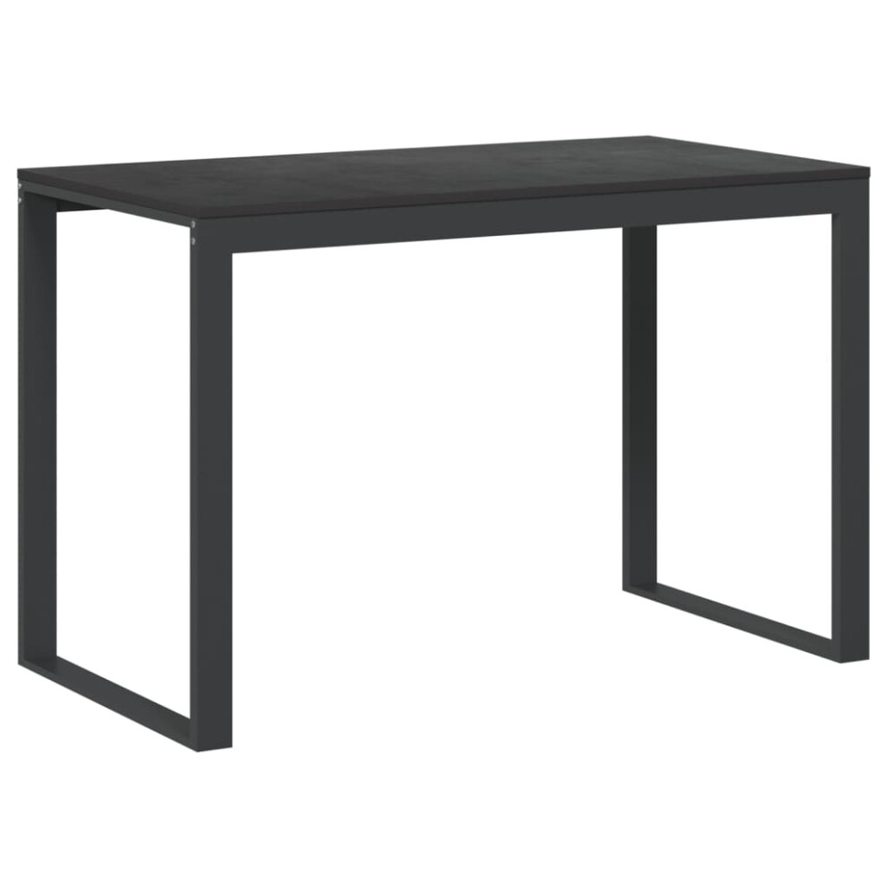 (black) vidaXL Computer Desk Black Engineered Wood Office Writing Corner Desk Table