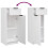 VidaXL (white) vidaXL Bathroom Cabinet Set 5 Piece Engineered Wood Vanity Unit Multi Colours 10