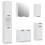 VidaXL (white) vidaXL Bathroom Cabinet Set 5 Piece Engineered Wood Vanity Unit Multi Colours 2