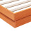 VidaXL (120 x 190 cm) vidaXL LED Bed Frame Mattress Foundation Bedstead Platform Bed Base Solid Wood 10