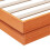 VidaXL (90 x 200 cm) vidaXL LED Bed Frame Mattress Foundation Bedstead Platform Bed Base Solid Wood 10