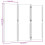 VidaXL (light grey, 210 x 180 cm) vidaXL Room Divider Wall Partition Screen Panel Room Separator Privacy Screen 8