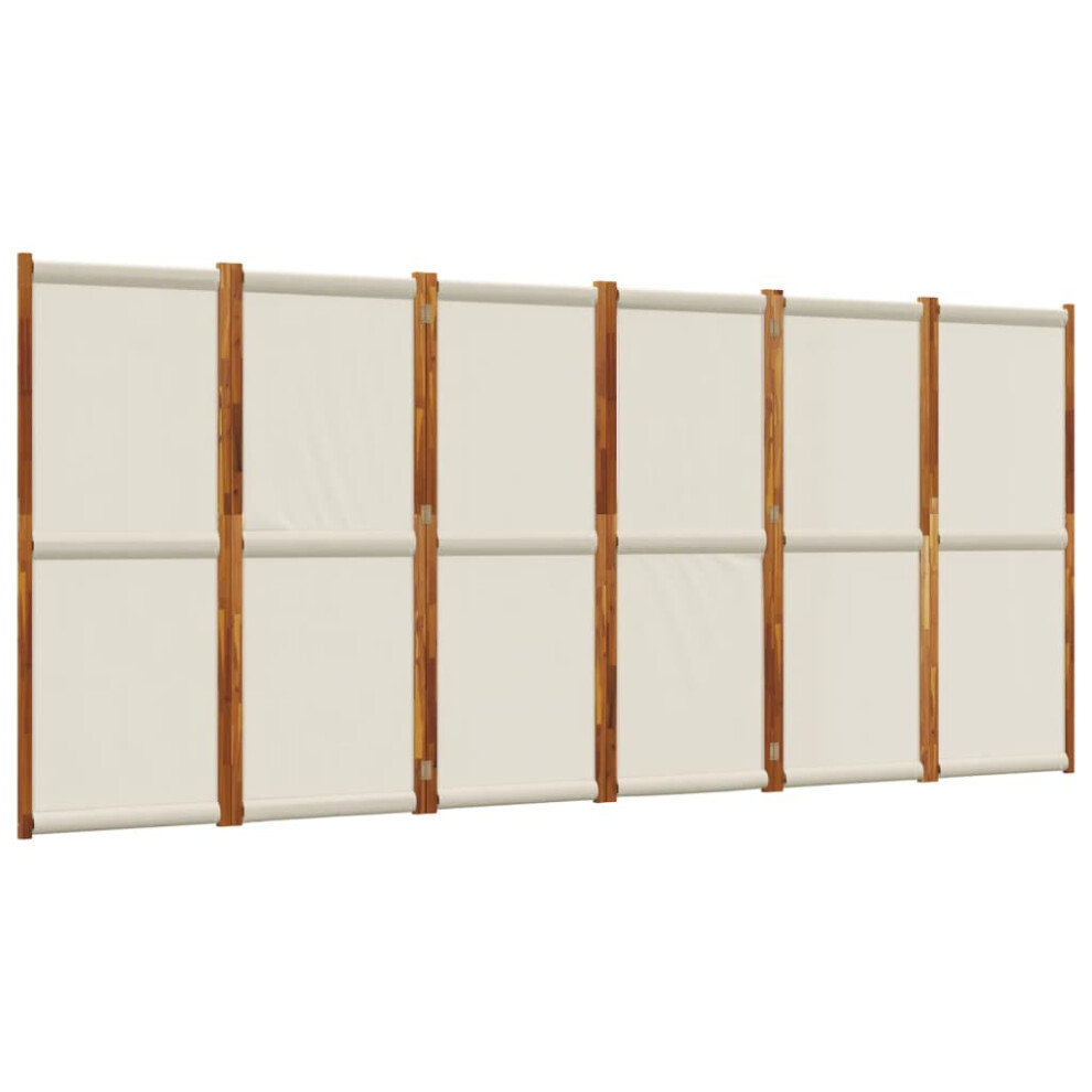 Vidaxl (Light Grey, 420 X 180 Cm) Room Divider Wall Partition Screen Panel Room Separator Privacy Screen