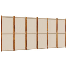 (taupe, 420 x 180 cm) vidaXL Room Divider Wall Partition Screen Panel Room Separator Privacy Screen