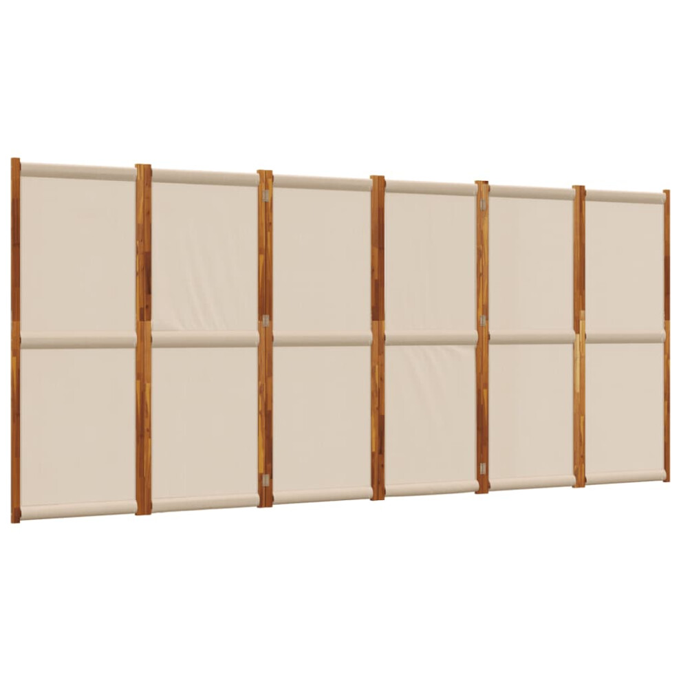 Vidaxl (Taupe, 420 X 180 Cm) Room Divider Wall Partition Screen Panel Room Separator Privacy Screen