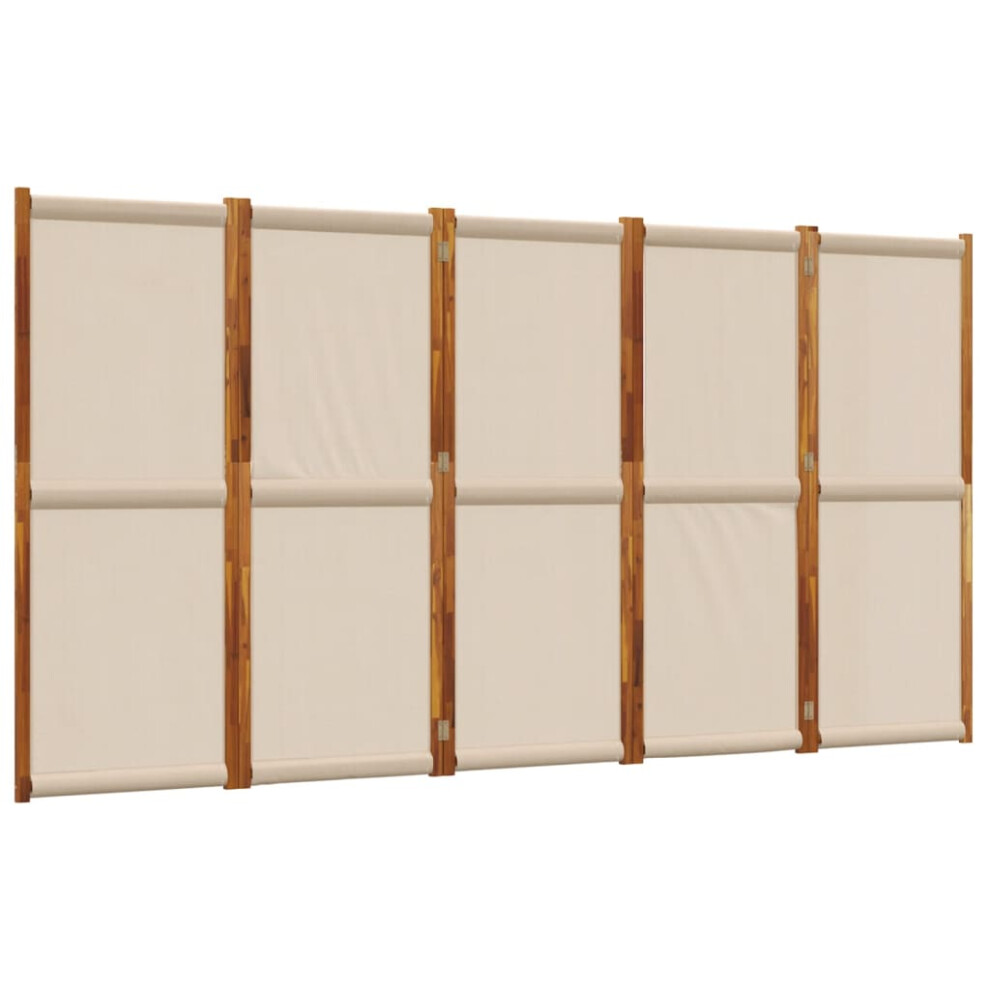 Vidaxl (Taupe, 350 X 180 Cm) Room Divider Wall Partition Screen Panel Room Separator Privacy Screen