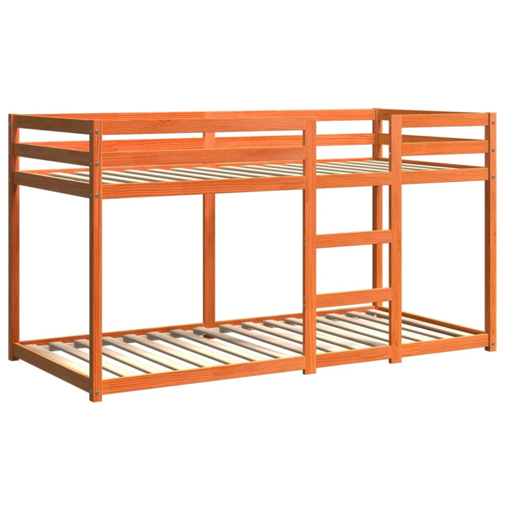 Vidaxl (90 X 200 Cm) Bunk Bed Bedroom Kids Bed Frame Children Twin Sleeper Solid Wood Pine