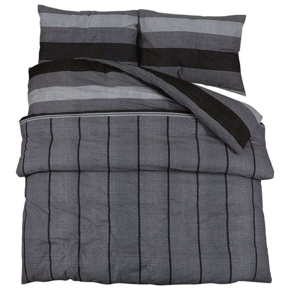 (dark grey, 135 x 200 cm + 80 x 80 cm/ 1 pcs) vidaXL 1/2x Duvet Cover Set Cotton Duvet Slipcover Sheet Multi Colours/Sizes