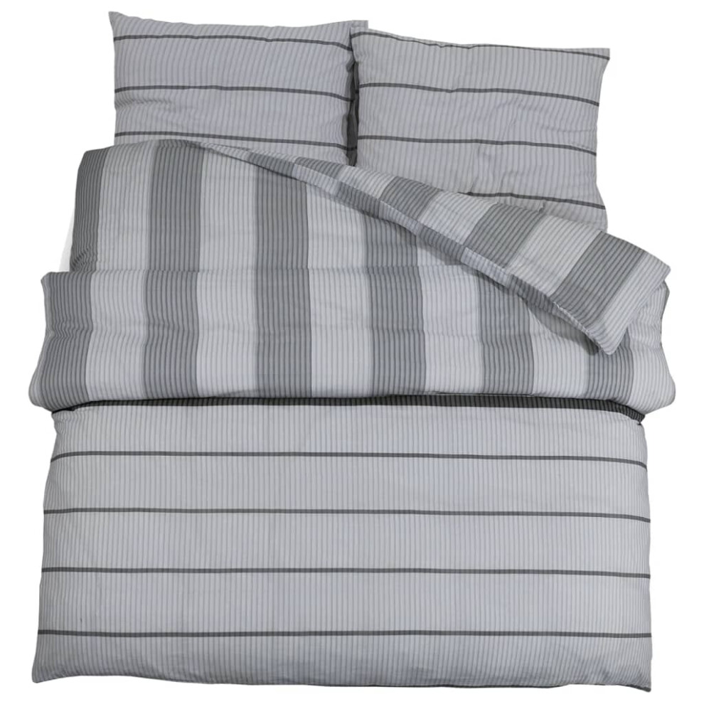 (light grey, 200 x 200 cm + 65 x 65 cm/ 2 pcs) vidaXL 1/2x Duvet Cover Set Cotton Duvet Slipcover Sheet Multi Colours/Sizes