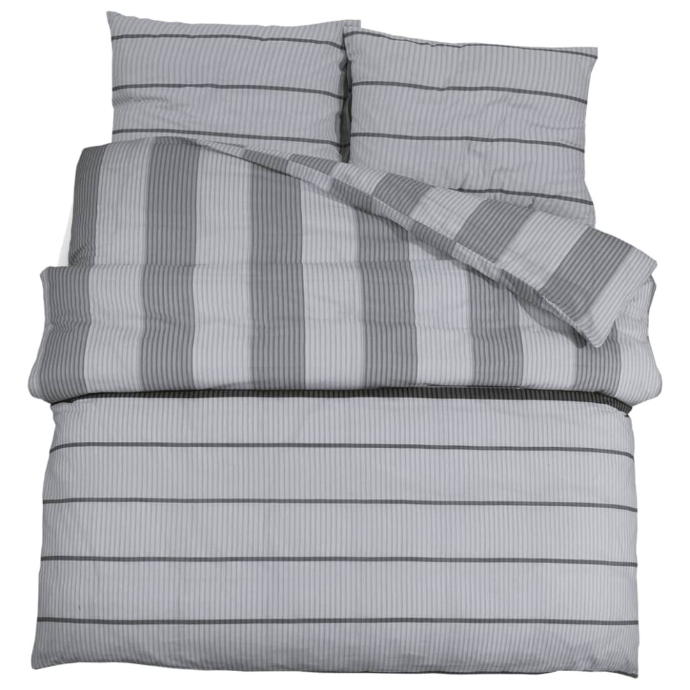 (light grey, 240 x 220 cm + 60 x 70 cm/ 2 pcs) vidaXL 1/2x Duvet Cover Set Cotton Duvet Slipcover Sheet Multi Colours/Sizes