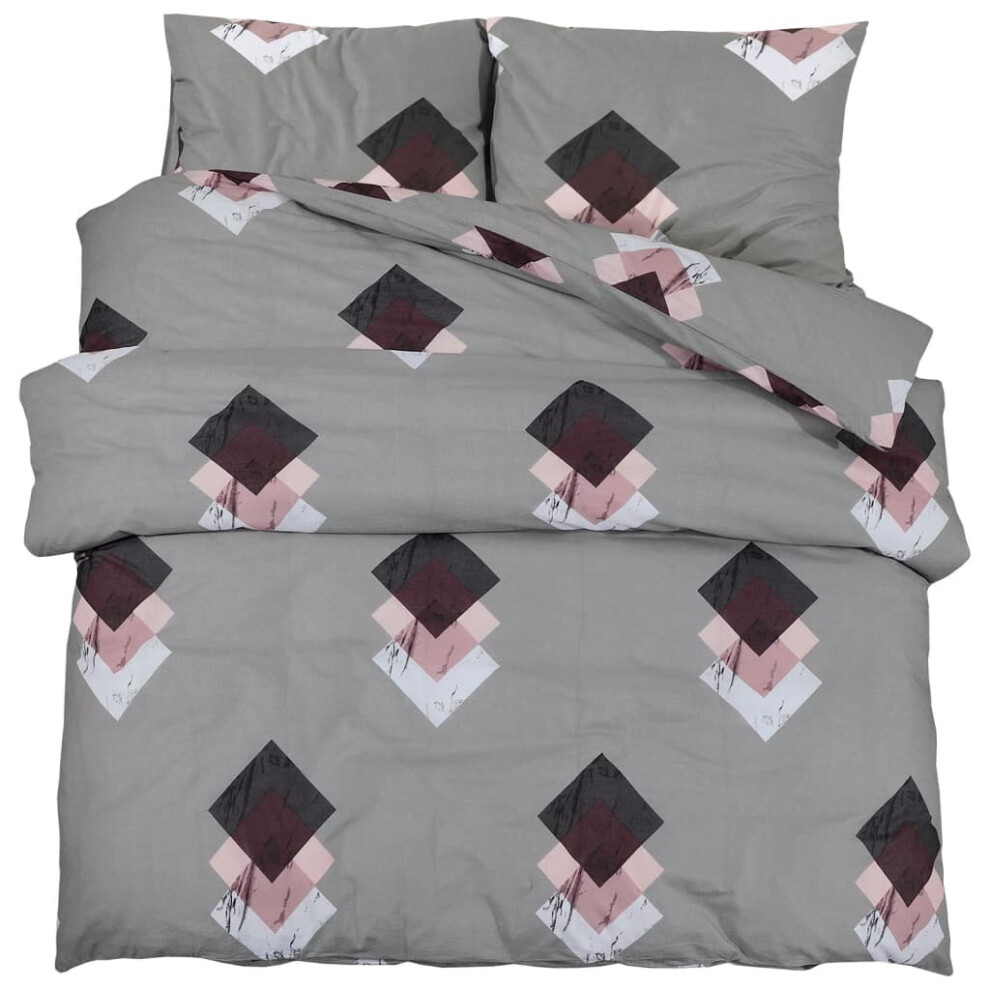 (multicolour, 225 x 220 cm + 50 x 75 cm/ 2 pcs) vidaXL 1/2x Duvet Cover Set Cotton Duvet Slipcover Sheet Multi Colours/Sizes