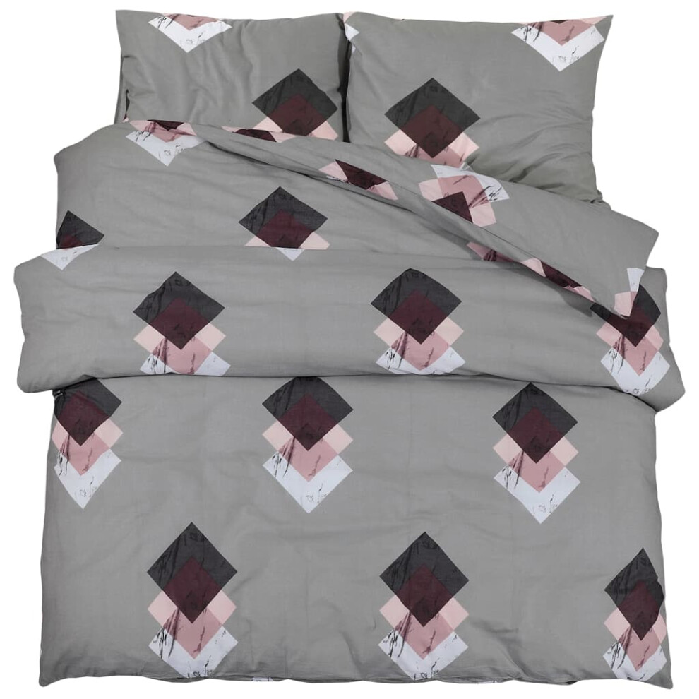 (multicolour, 200 x 200 cm + 60 x 70 cm/ 2 pcs) vidaXL 1/2x Duvet Cover Set Cotton Duvet Slipcover Sheet Multi Colours/Sizes