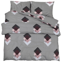 vidaXL Bettwäsche-Set Grau 155x220 cm Baumwolle