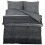 VidaXL vidaXL Bettwäsche-Set Dunkelgrau 140x200 cm Baumwolle 2