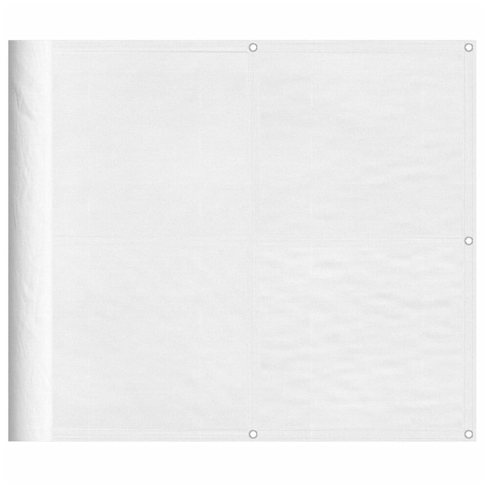 Vidaxl (, 90 X 1000 Cm) Balcony Screen Outdoor Privacy Screen Fence Patio Screen Oxford Fabric White