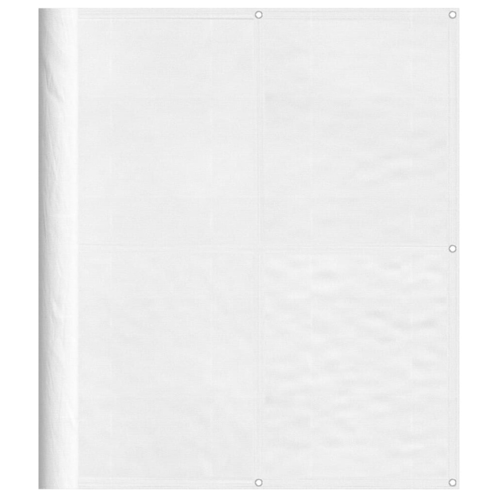 Vidaxl (White, 120 X 700 Cm) Balcony Screen Outdoor Privacy Screen Fence Patio Screen Oxford Fabric
