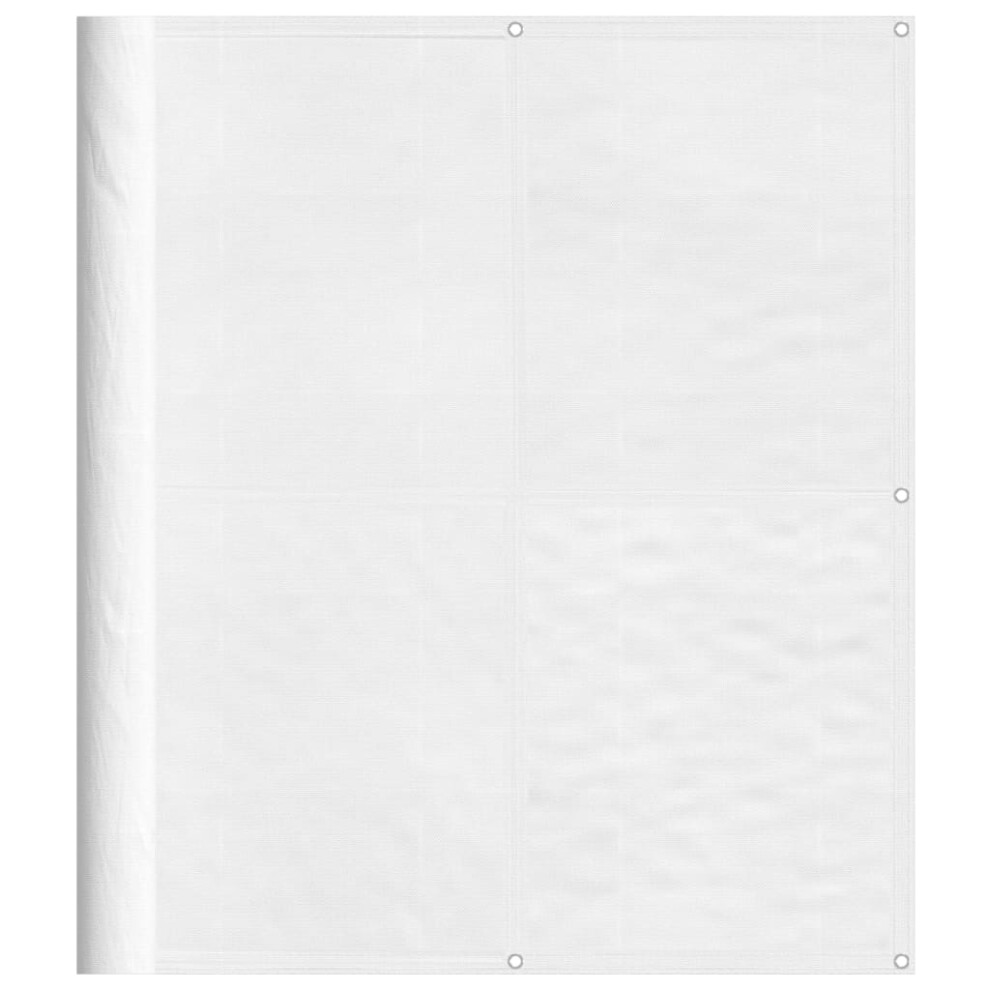 Vidaxl (White, 120 X 800 Cm) Balcony Screen Outdoor Privacy Screen Fence Patio Screen Oxford Fabric