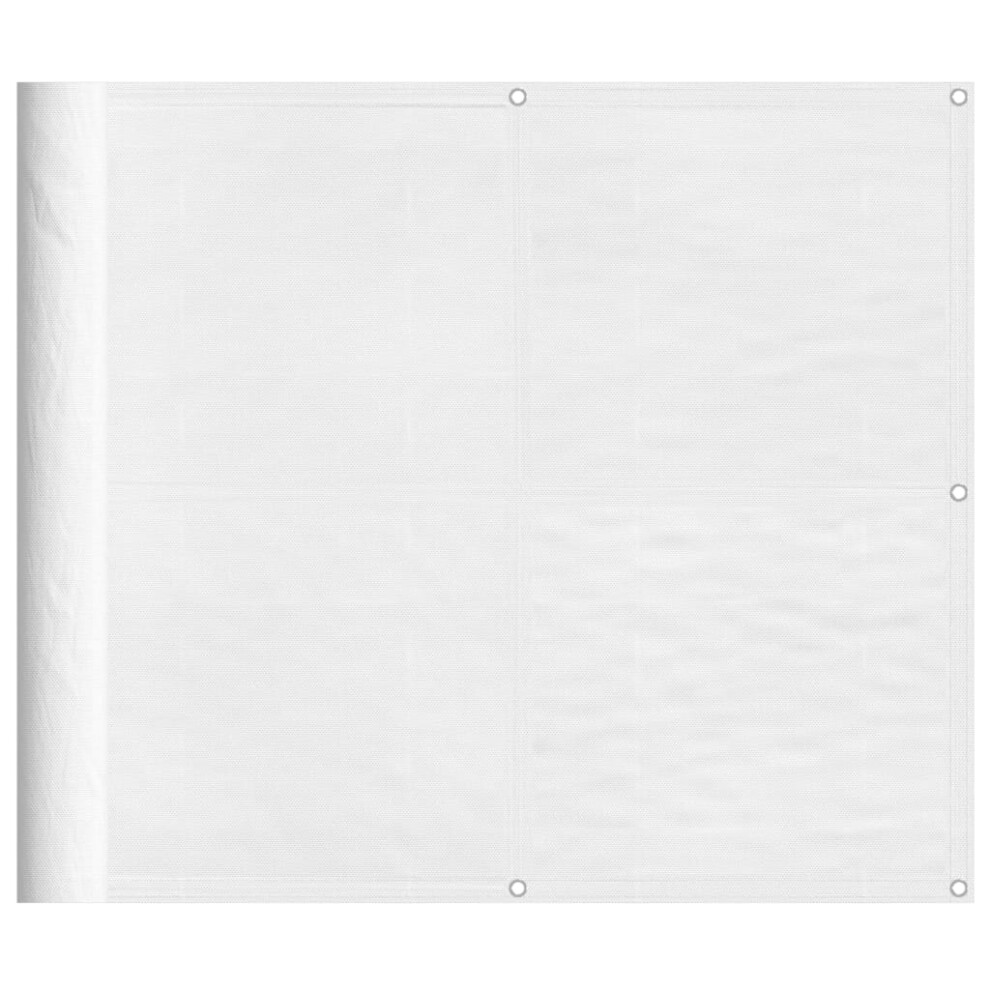 Vidaxl (White, 90 X 800 Cm) Balcony Screen Outdoor Privacy Screen Fence Patio Screen Oxford Fabric