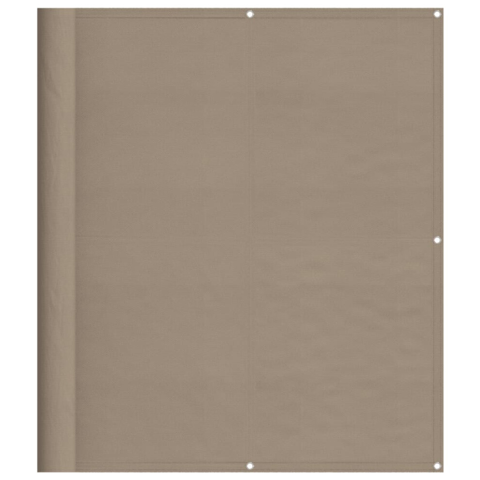 Vidaxl (Taupe, 120 X 700 Cm) Balcony Screen Outdoor Privacy Screen Fence Patio Screen Oxford Fabric