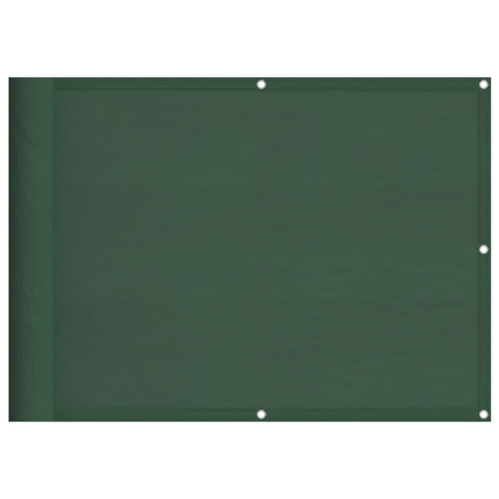 Vidaxl (Dark Green, 75 X 1000 Cm) Balcony Screen Outdoor Privacy Screen Fence Patio Screen Oxford Fabric