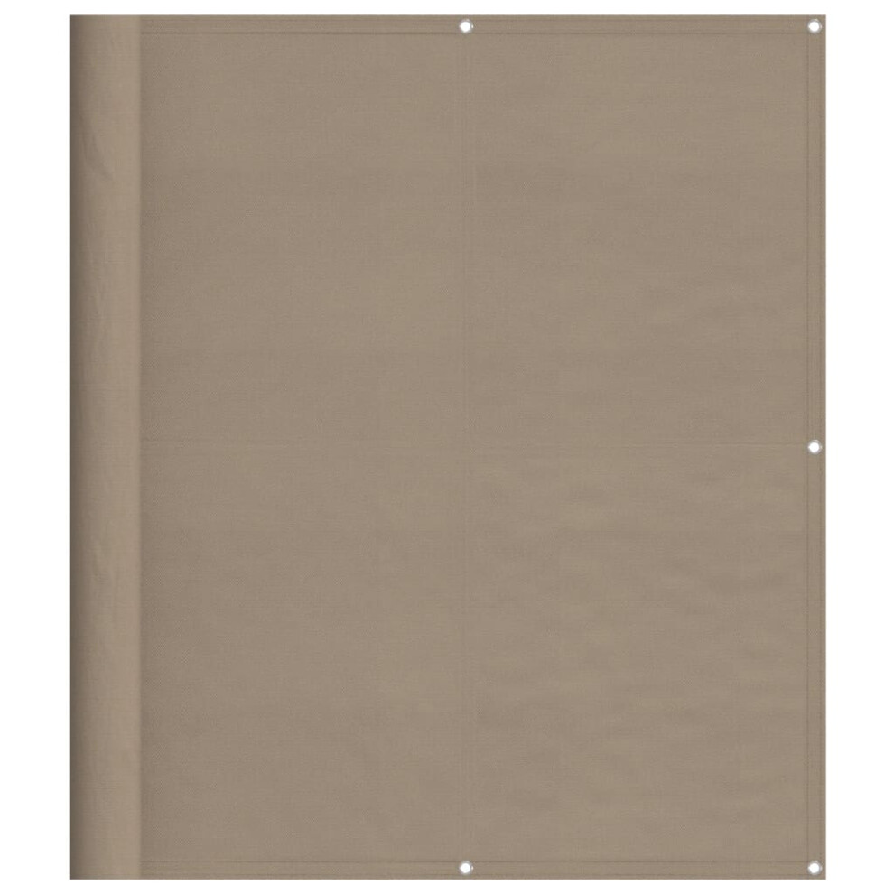 Vidaxl (Taupe, 120 X 800 Cm) Balcony Screen Outdoor Privacy Screen Fence Patio Screen Oxford Fabric