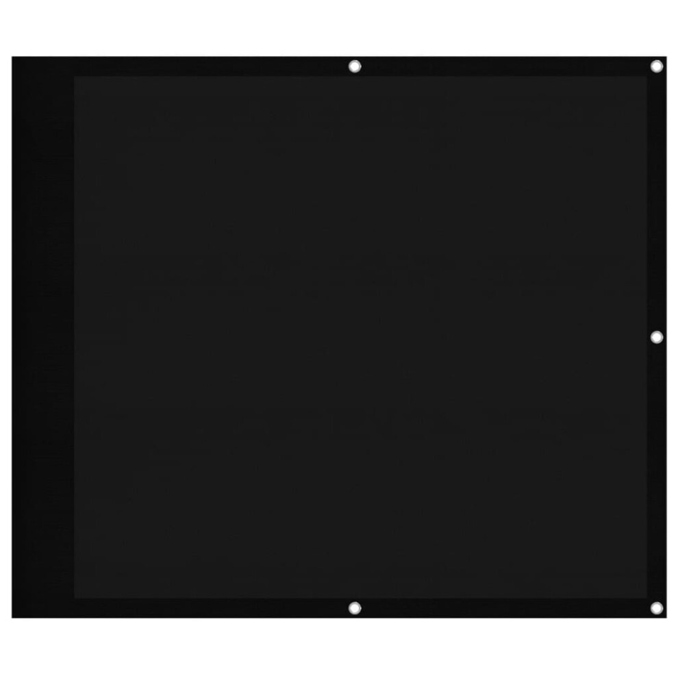 Vidaxl (Black, 90 X 700 Cm) Balcony Screen Outdoor Privacy Screen Fence Patio Screen Oxford Fabric