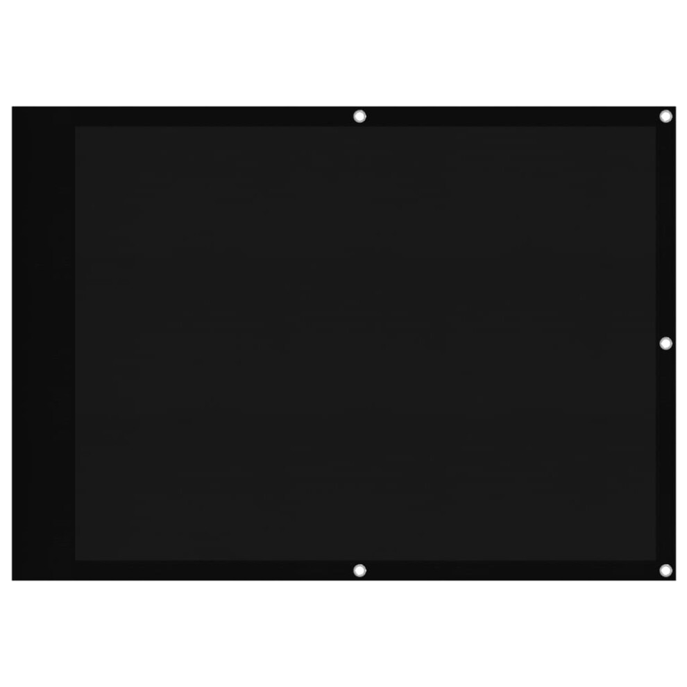 Vidaxl (Black, 75 X 800 Cm) Balcony Screen Outdoor Privacy Screen Fence Patio Screen Oxford Fabric