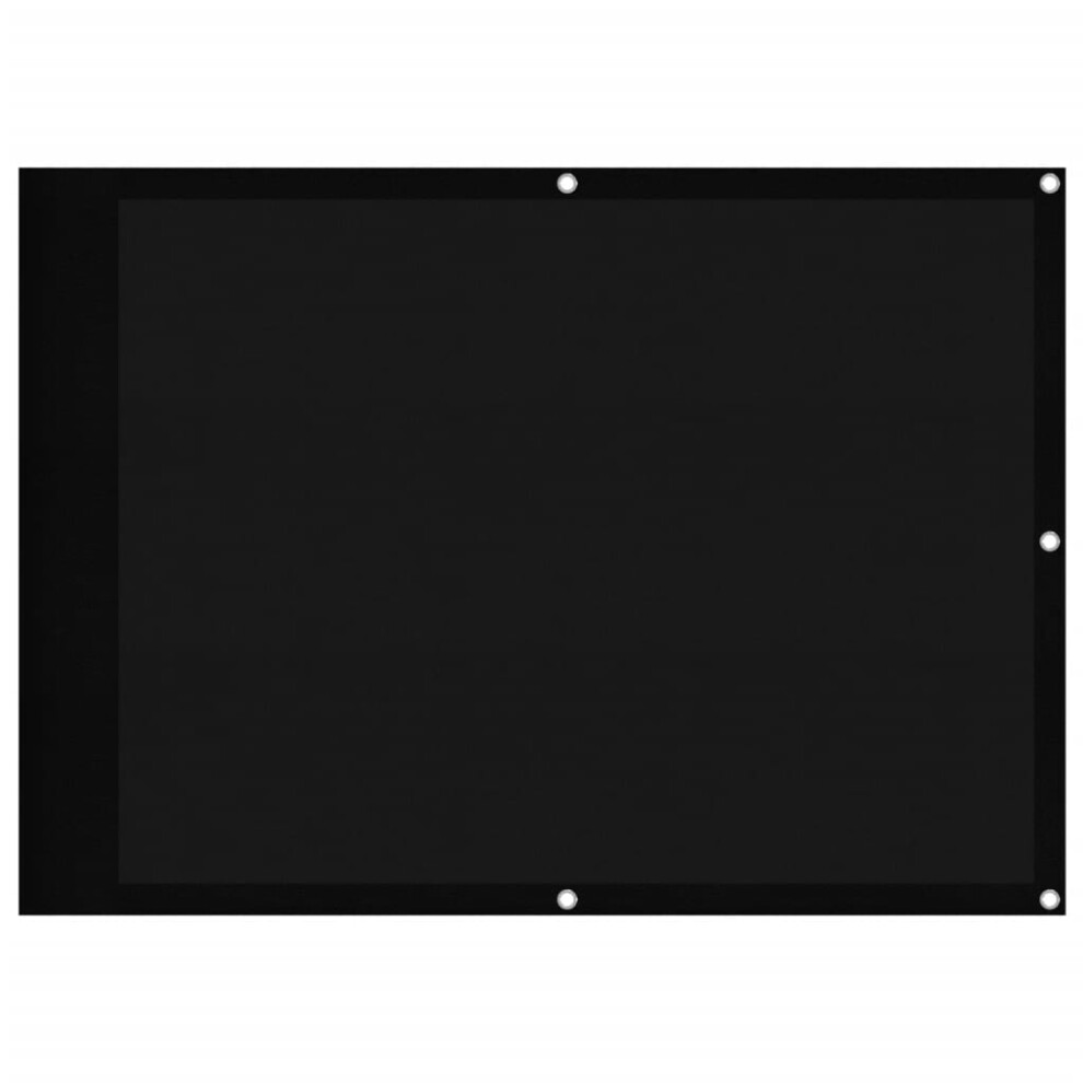 Vidaxl (Black, 75 X 700 Cm) Balcony Screen Outdoor Privacy Screen Fence Patio Screen Oxford Fabric
