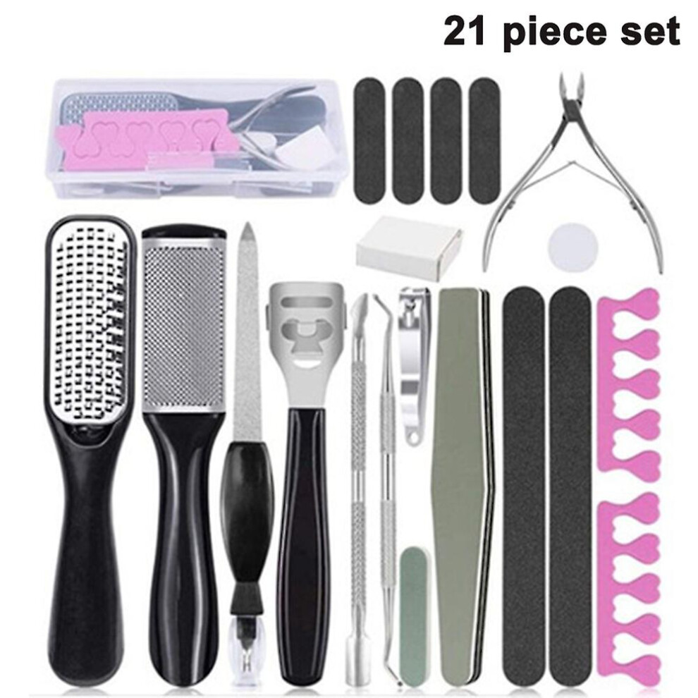 Professional Pedicure Tools Set  Foot Care Kit Stainless Steel Foot Rasp Foot Dead Skin Remover Pedicure Kit For Men Women