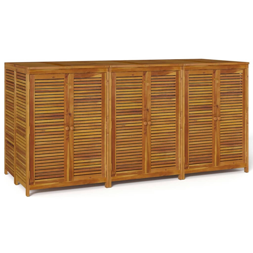 (210 x 87 x 104 cm) vidaXL Garden Storage Box Outdoor Storage Box Tool Chest Solid Wood Acacia