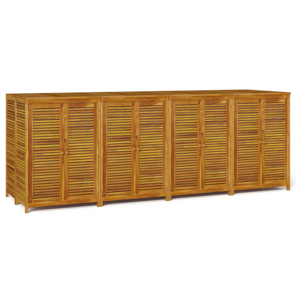 Vidaxl (280 X 87 X 104 Cm) Garden Storage Box Outdoor Storage Box Tool Chest Solid Wood Acacia