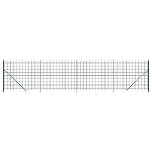 VidaXL vidaXL Maschendrahtzaun mit Bodenflansch Grün 2,2x10 m