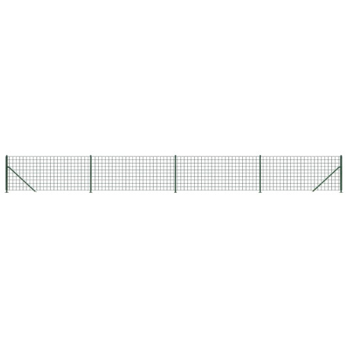 VidaXL vidaXL Maschendrahtzaun mit Bodenflansch Grün 0,8x10 m 1
