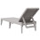 VidaXL vidaXL Sonnenliege Grau 186x60x29 cm PP 6