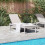 VidaXL vidaXL Sonnenliege Grau 186x60x29 cm PP 3