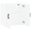 VidaXL (white) vidaXL Wall Cabinet Wall Display Cabinet High Gloss White Engineered Wood 6
