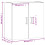 VidaXL (white) vidaXL Wall Cabinet Wall Display Cabinet High Gloss White Engineered Wood 4