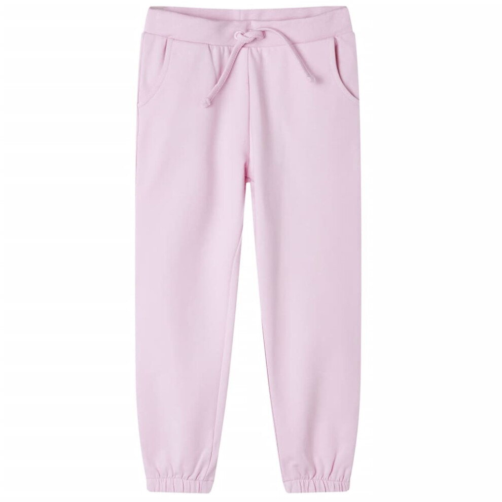 (pink) Kids' Sweatpants Children's Trousers Sports Tracksuit Jogger Light Pink 140