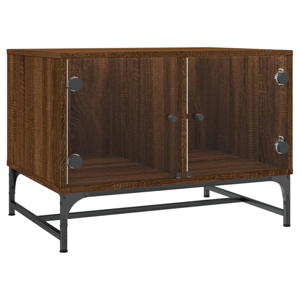 vidaXL - Coffee Table - Oak - 68.5x50x50 cm - Brown - Image 2
