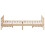 VidaXL (120 x 200 cm) vidaXL Bed Frame with Headboard Bed Base Mattress Foundation Solid Wood Pine 5