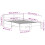 VidaXL (150 x 200 cm) vidaXL Bed Frame with Headboard Bedstead Bed Base 120x200 cm Solid Wood Pine 4