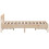 VidaXL (150 x 200 cm) vidaXL Bed Frame with Headboard Bedstead Bed Base 120x200 cm Solid Wood Pine 5