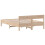 VidaXL (150 x 200 cm) vidaXL Bed Frame with Headboard Bedstead Bed Base 120x200 cm Solid Wood Pine 6