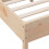 VidaXL (150 x 200 cm) vidaXL Bed Frame with Headboard Bedstead Bed Base 120x200 cm Solid Wood Pine 7