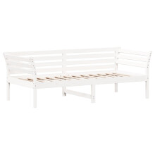 Łóżko dzienne bez materaca, białe, 80x200 cm, drewno sosnowe