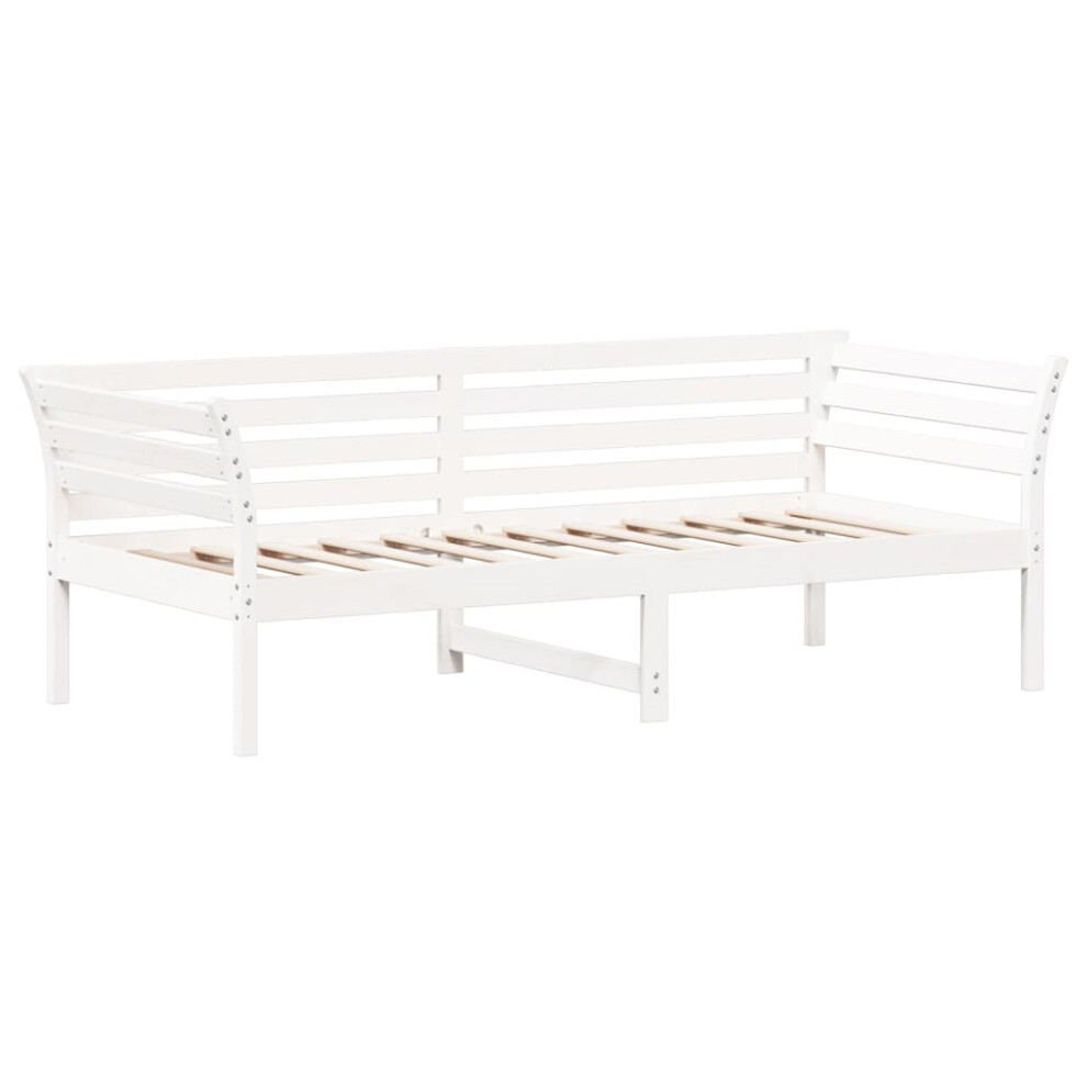 (white, 100 x 200 cm) vidaXL Day Bed Sofa Bed Daybed Couch Guest Bed White 80x200 cm Solid Wood Pine