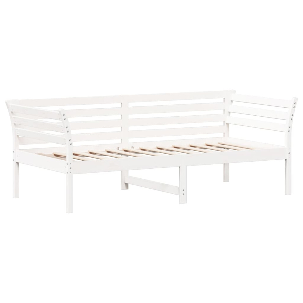 (white, 75 x 190 cm) vidaXL Day Bed Sofa Bed Daybed Couch Guest Bed White 80x200 cm Solid Wood Pine