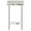 VidaXL (55 x 55 x 93 cm) vidaXL Kitchen Work Table with Backsplash Prep Catering Table Stainless Steel 5